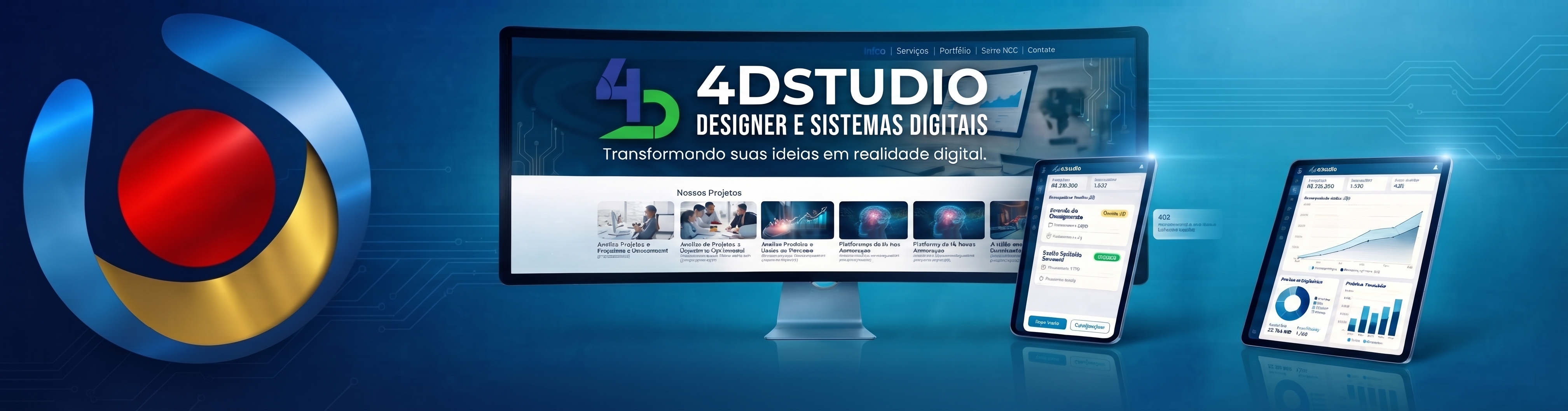 Painel de Controle 4D Studio